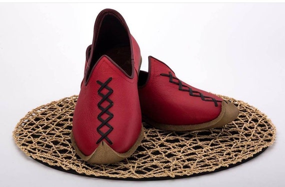 Handmade Leather Mens Loafers: Turkish Yemeni Slip-Ons