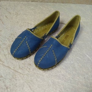 Genuine Leather Handstitched Custom Made Flat Women's - Etsy