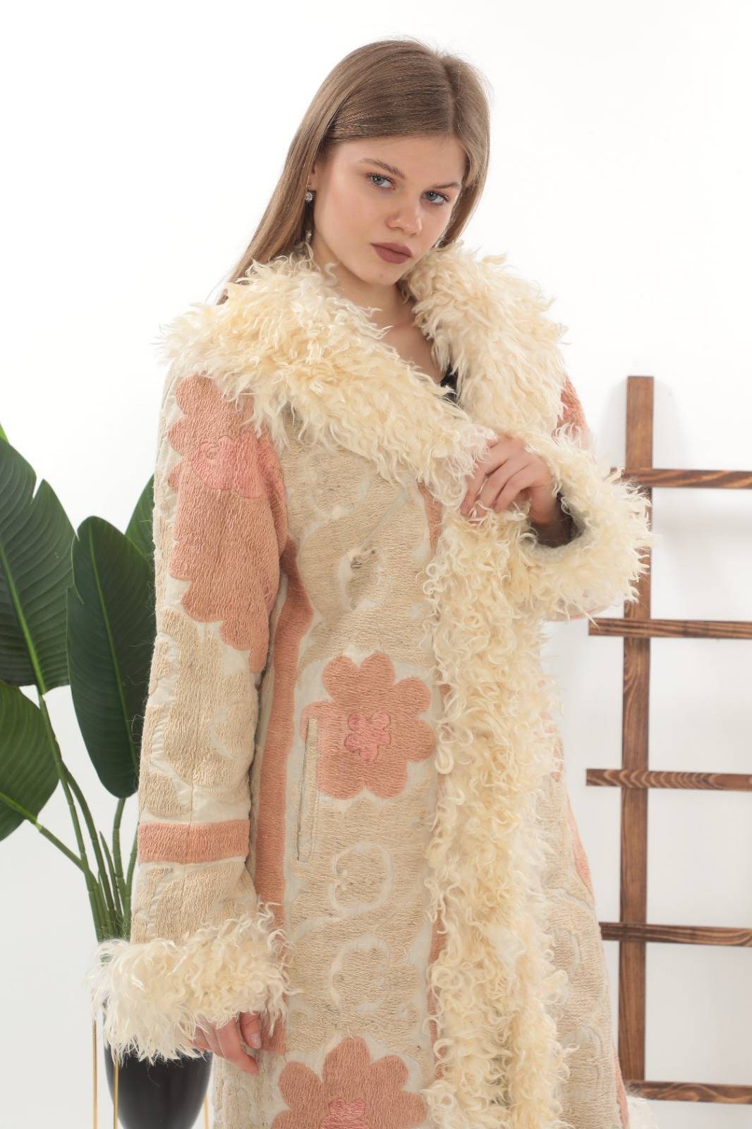 Almost Famous 1960s Women s Coat Shearling Coat Afgan Coat Suzani Coat Fur Coat Vintage Coat Festival Dress Boho Style Coat Etsy