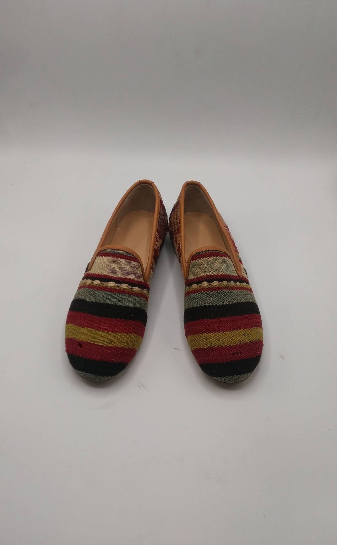 Kilim Shoes Vintage Kilim Shoes Men's Leather Shoes Etsy