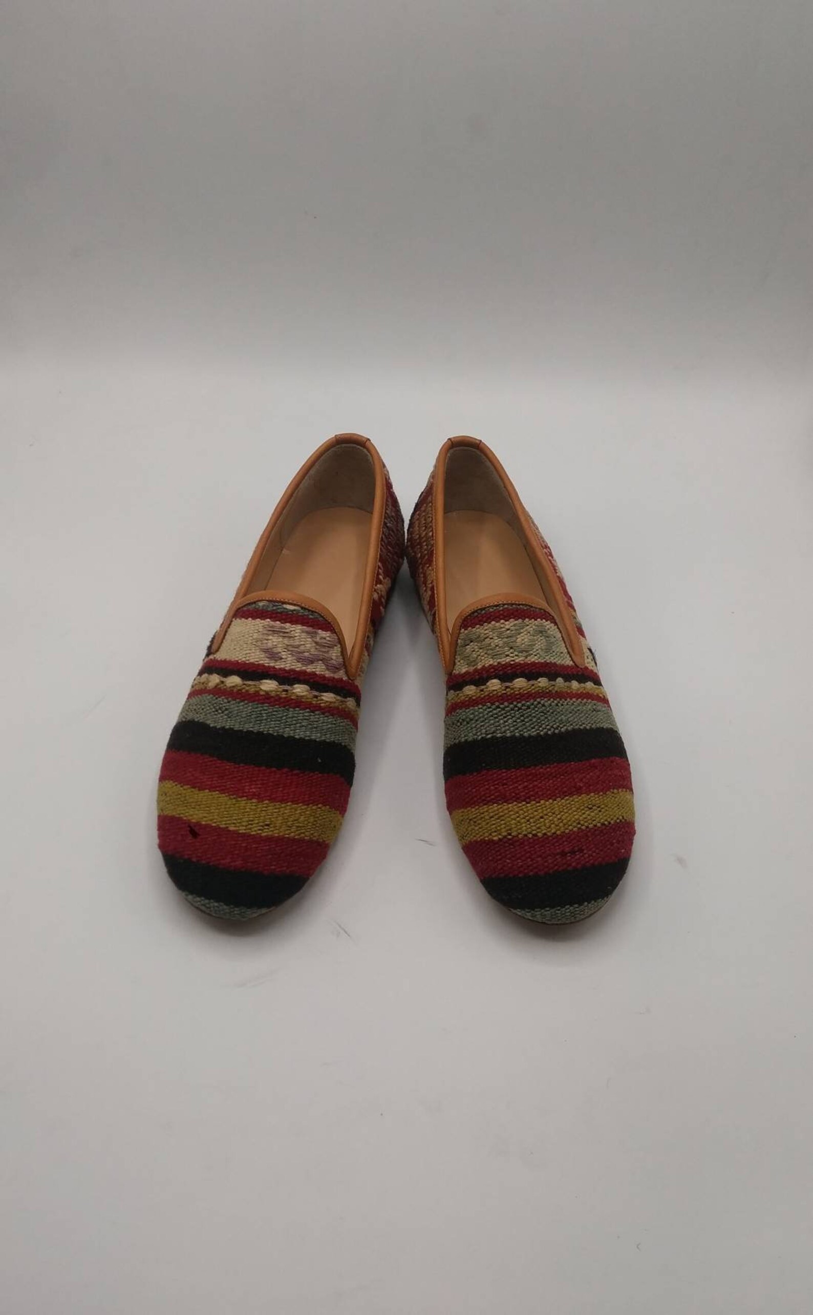 Kilim Shoes Vintage Kilim Shoes Men's Leather Shoes - Etsy