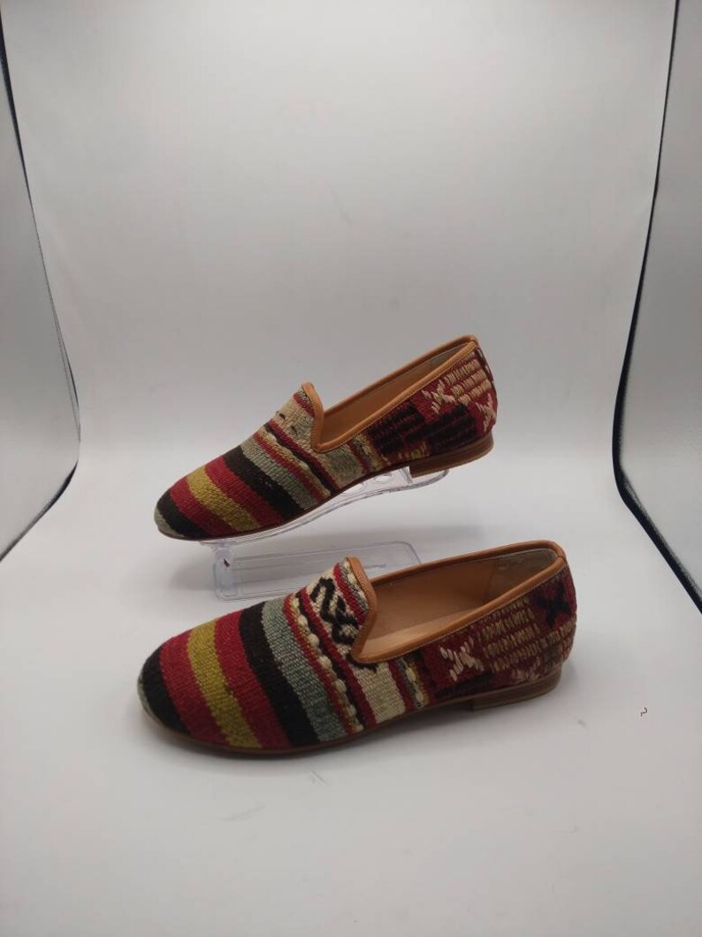 Kilim Shoes Vintage Kilim Shoes Men's Leather Shoes Etsy