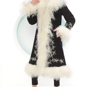 Suede Coat, Shearling Coat, Afgan Coat, Almost Famous, Fur Coat, Black Suede Coat, For Her, Penny Lane, Outdoor Fit, Custom Made