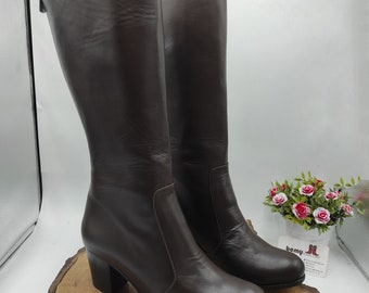 Handmade Genuine Leather Women's Boots: Platform Heel, Made To Order