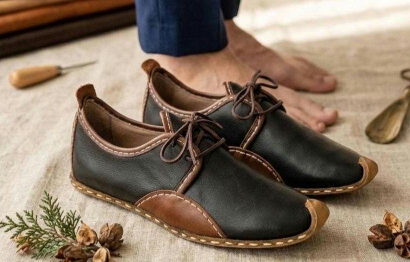 Handmade Leather Lace up Shoes: Turkish Yemeni Style - Etsy