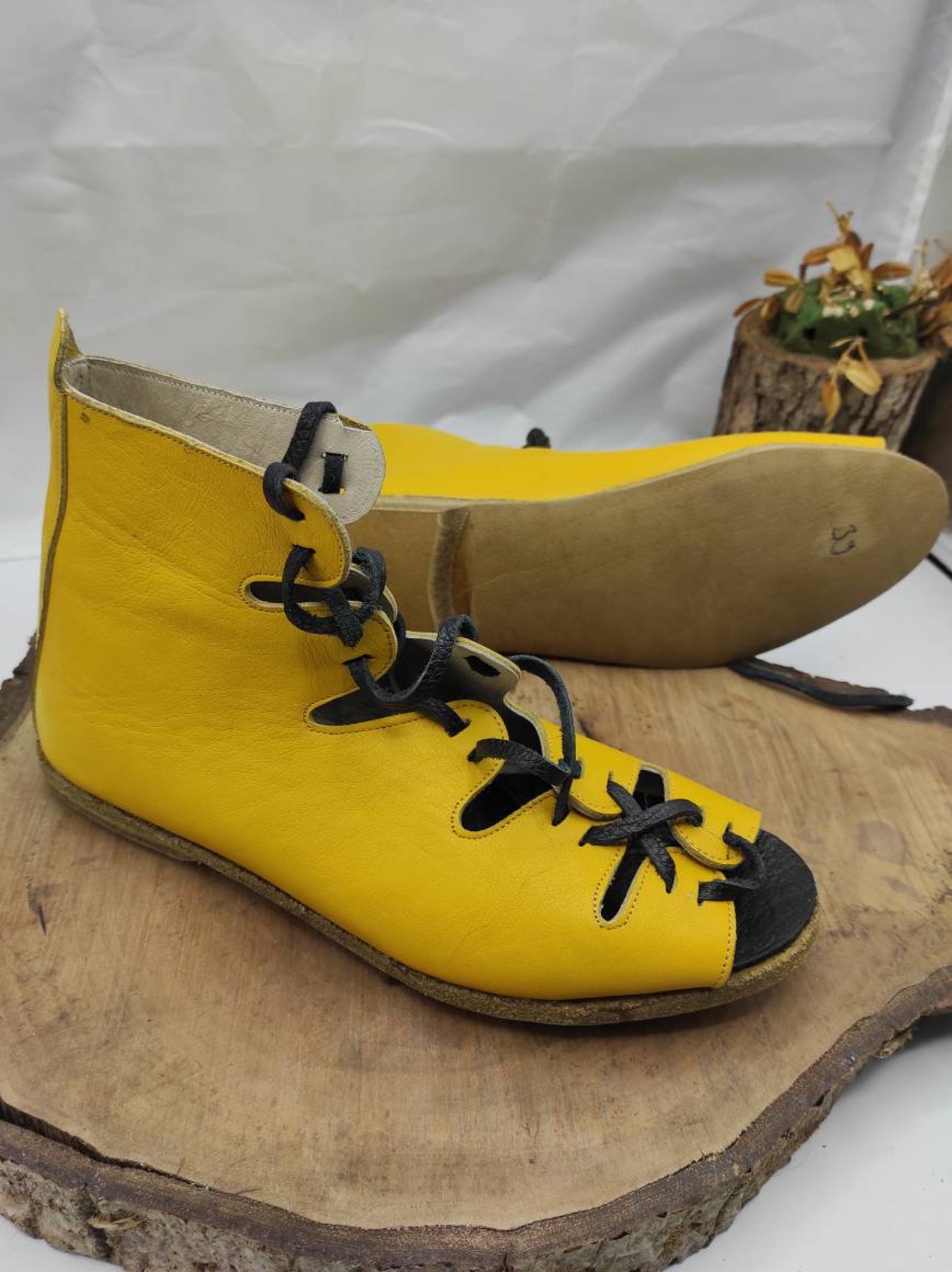 custom leather sandals