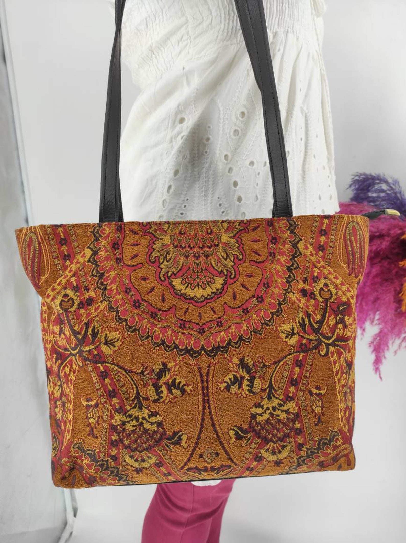 Unique Bag Everyday Bag Shoulder Strap Leather Bag Etsy