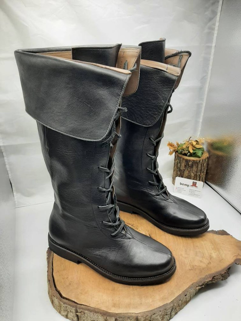 Viking Boots Leather Boots Men's Boots Medieval Boots Etsy