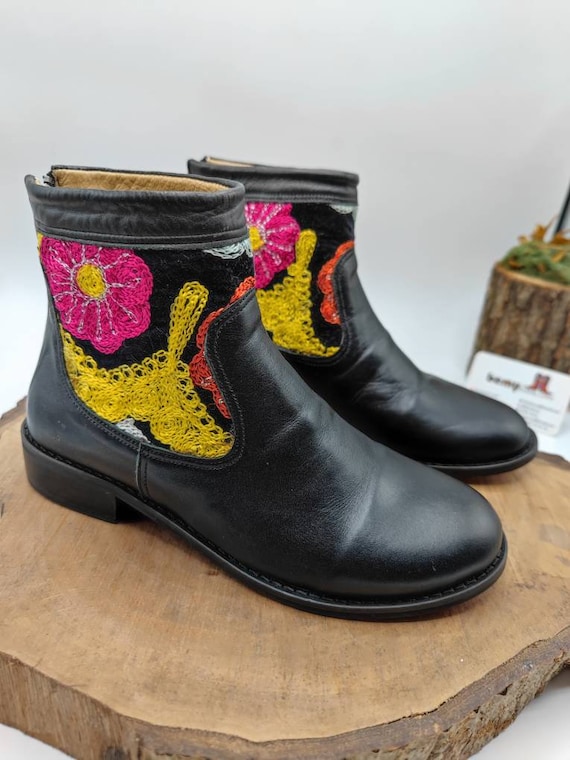 Genuine leather boots for sale sales