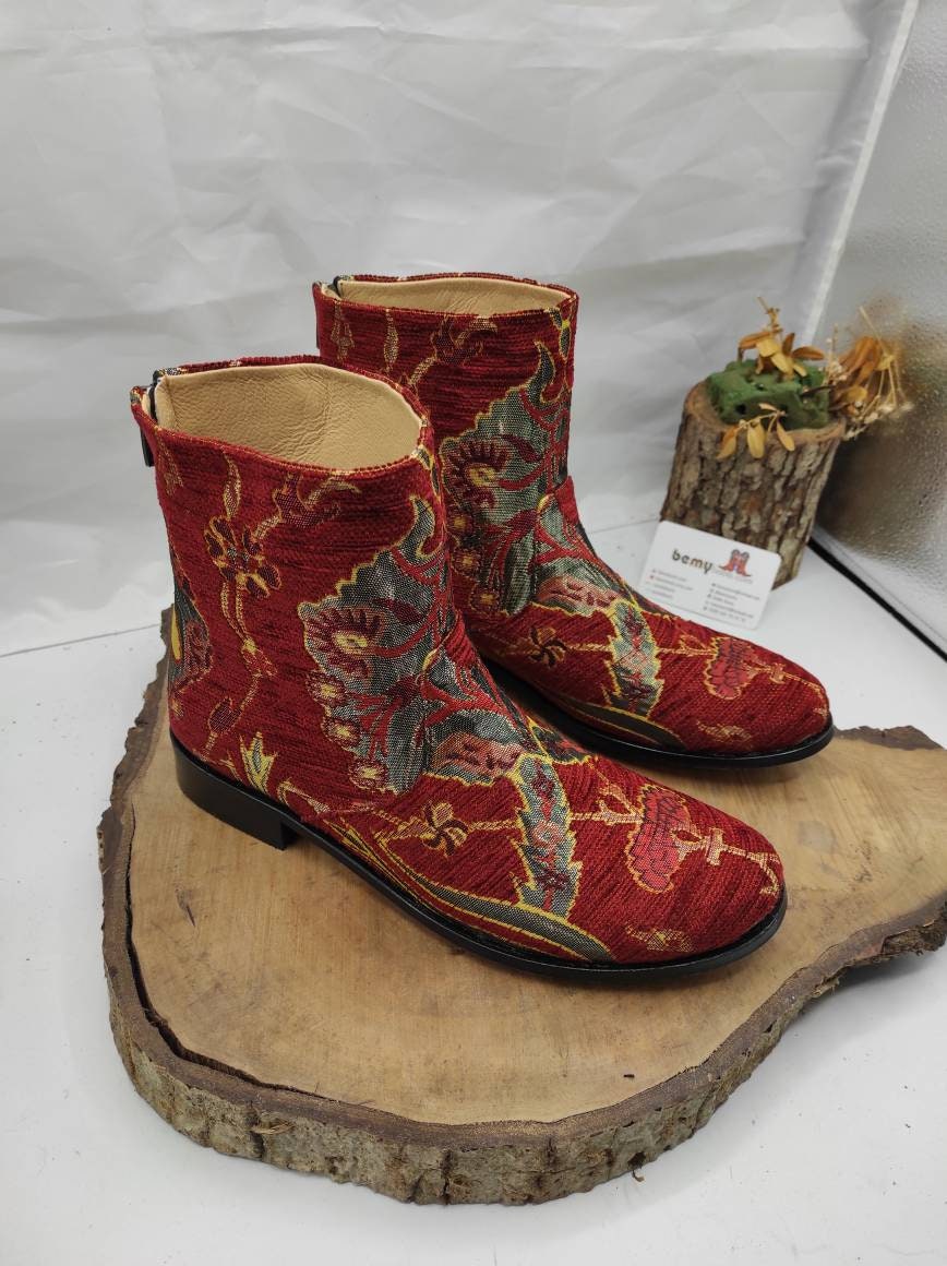 ladies short leather boots