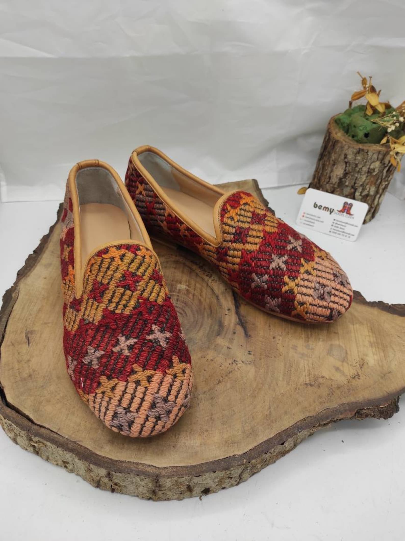 Kilim Shoes Vintage Kilim Shoes Men's Leather Shoes Etsy