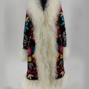 Vintage Penny Lane Coat, Almost Famous, Shearling Coat, Suzani Fur Coat, Afgan Coat, For Her, Boho Fashion, Outdoor Fit, Suzani Coat