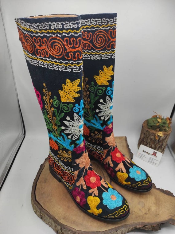 turkish embroidered boots
