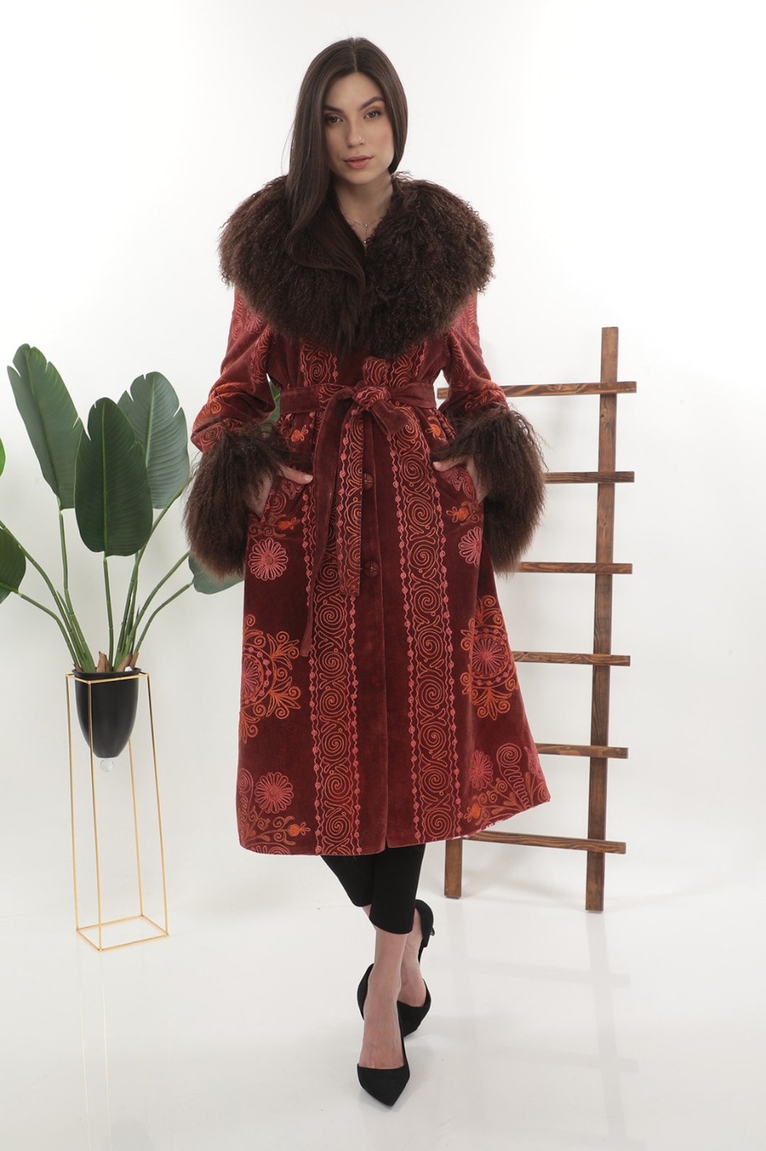 Almost Famous Shearling Coat Suzani Coat Afgan Style Coat - Etsy