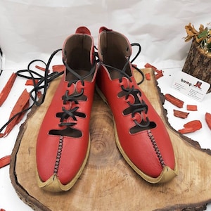 Handgenähte Gladiator Ledersandalen: Schnürschuhe Oxford