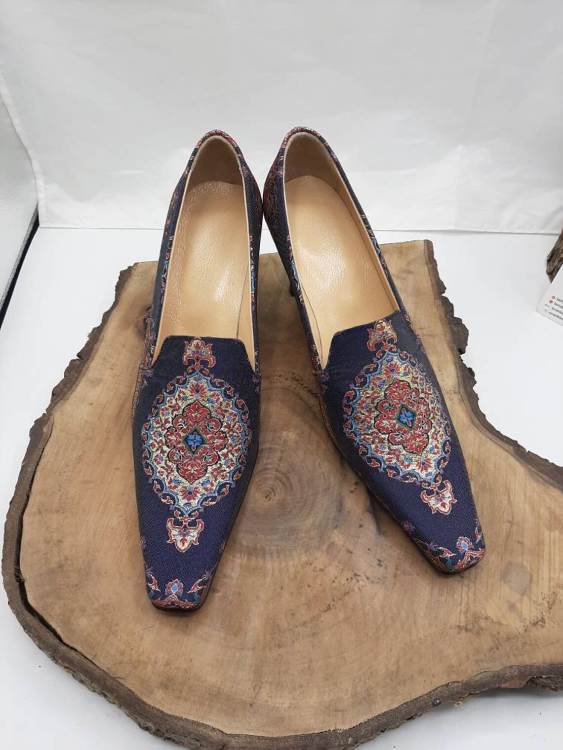 heeled sandals slip on