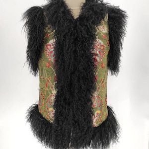 Handmade Shearling Gilet: Custom Afghan Coat, Vintage Fashion
