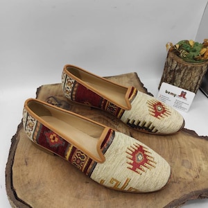 Women&#39;s Shoes, Loafer, Kilim Shoes, Women&#39;s Sandals, Ethnic Shoes, Casual Shoes, Leather Flat&#39;s, Handmade, Barefoot, Vintage Shoes, For Her