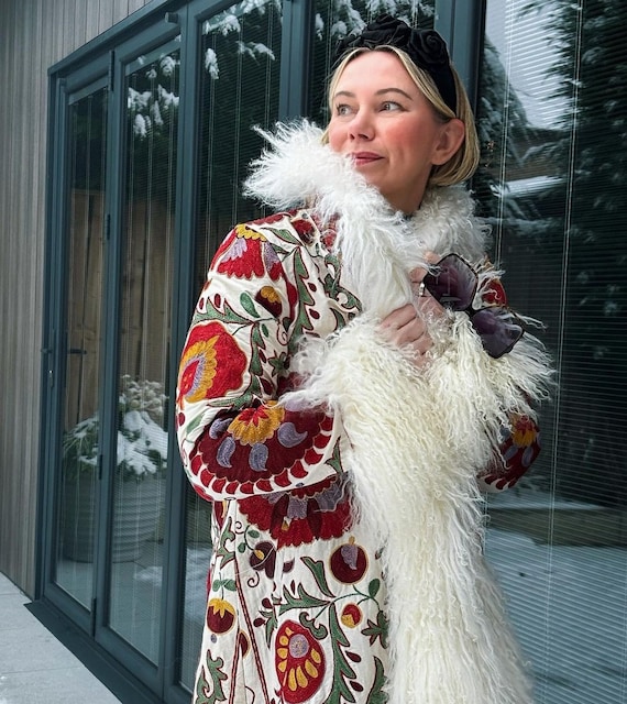 Boho Style Women s Coats Suzani Shearling Coats Afgan Coat Almost Famous Penny Lane Fur Coat Winter Coat Custom Made For Her