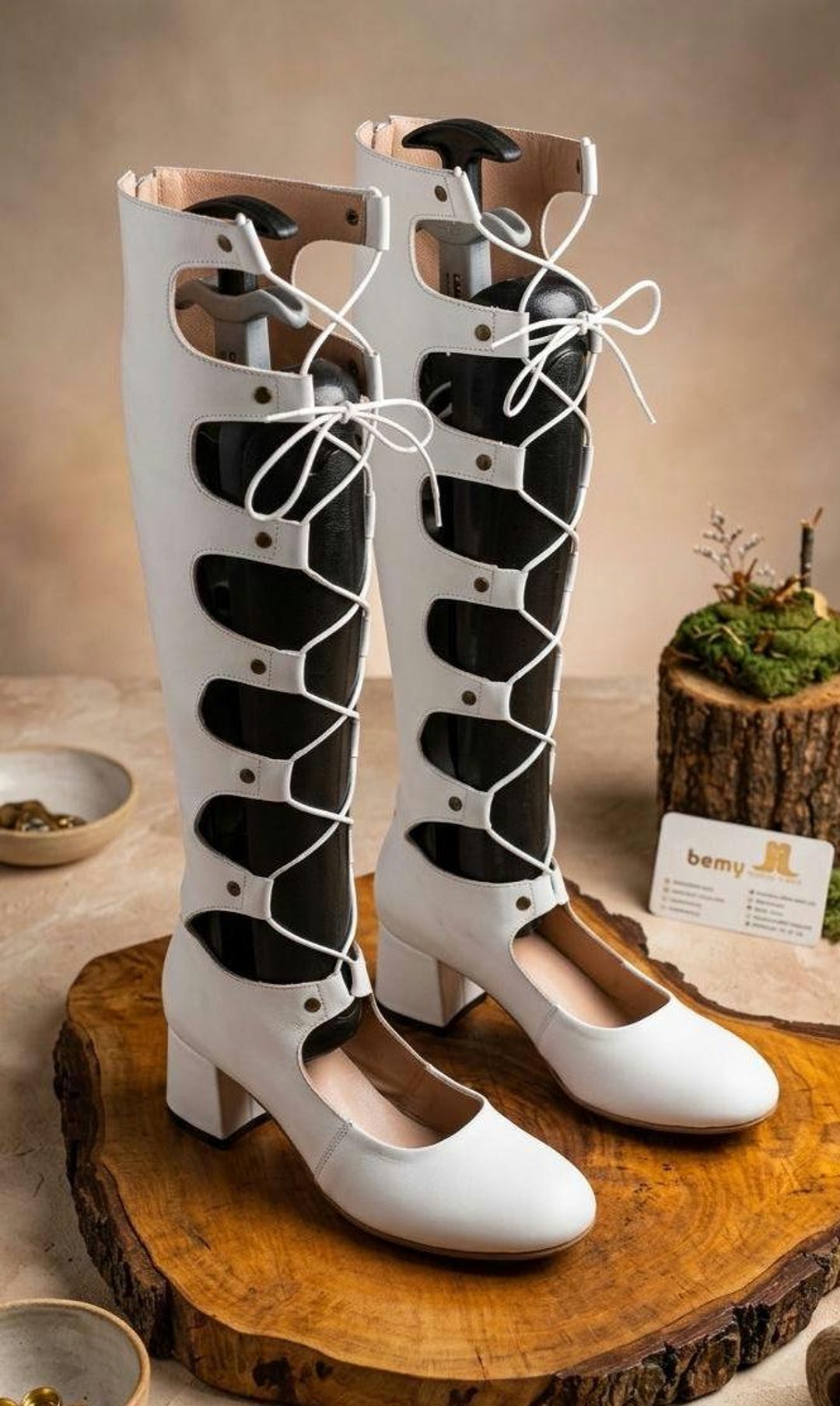 Handmade Leather Victorian Boots: Custom Retro Fashion - Etsy