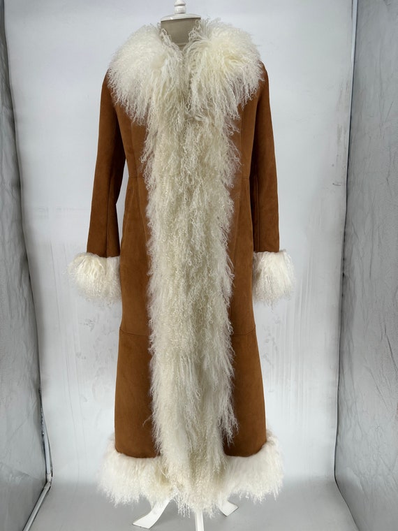 Suede Shearling Coat, Custom Coat, Shearling Coat, Suede Coat
