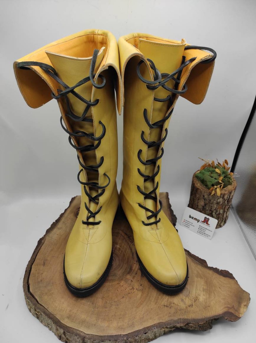 Genuine Leather Custom Made Men's Boots, Retro Boots