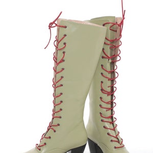 olive green leather boots