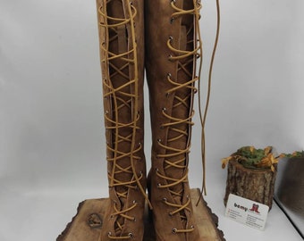 【suzen】Baritone lace-up long boots Nordic Fusion | Ilse Jacobsen Long Lace Boots black – Nordic