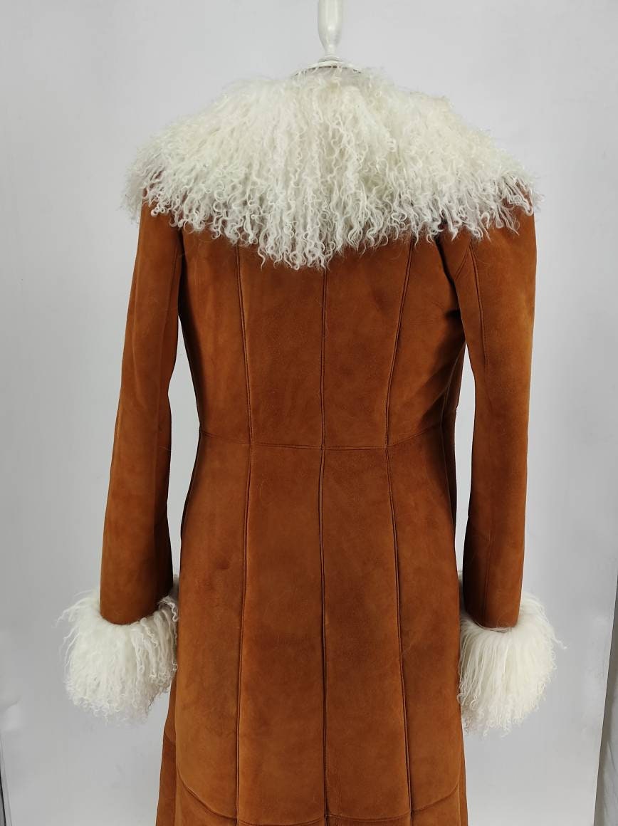 【PARTIMENTO】24FW SUEDE SHEARLING COAT Suede Shearling Coat, Long Coat, Custom Made, Penny Lane