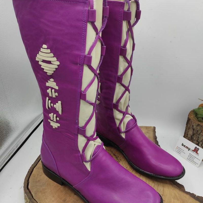 Hippie Peace Women's Leather Boots main image 1