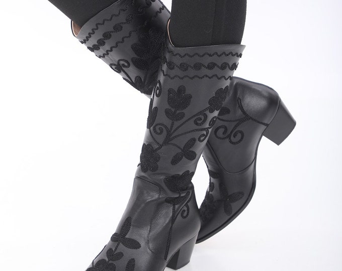 Dolly Cowboy Boot (cream) main image 1