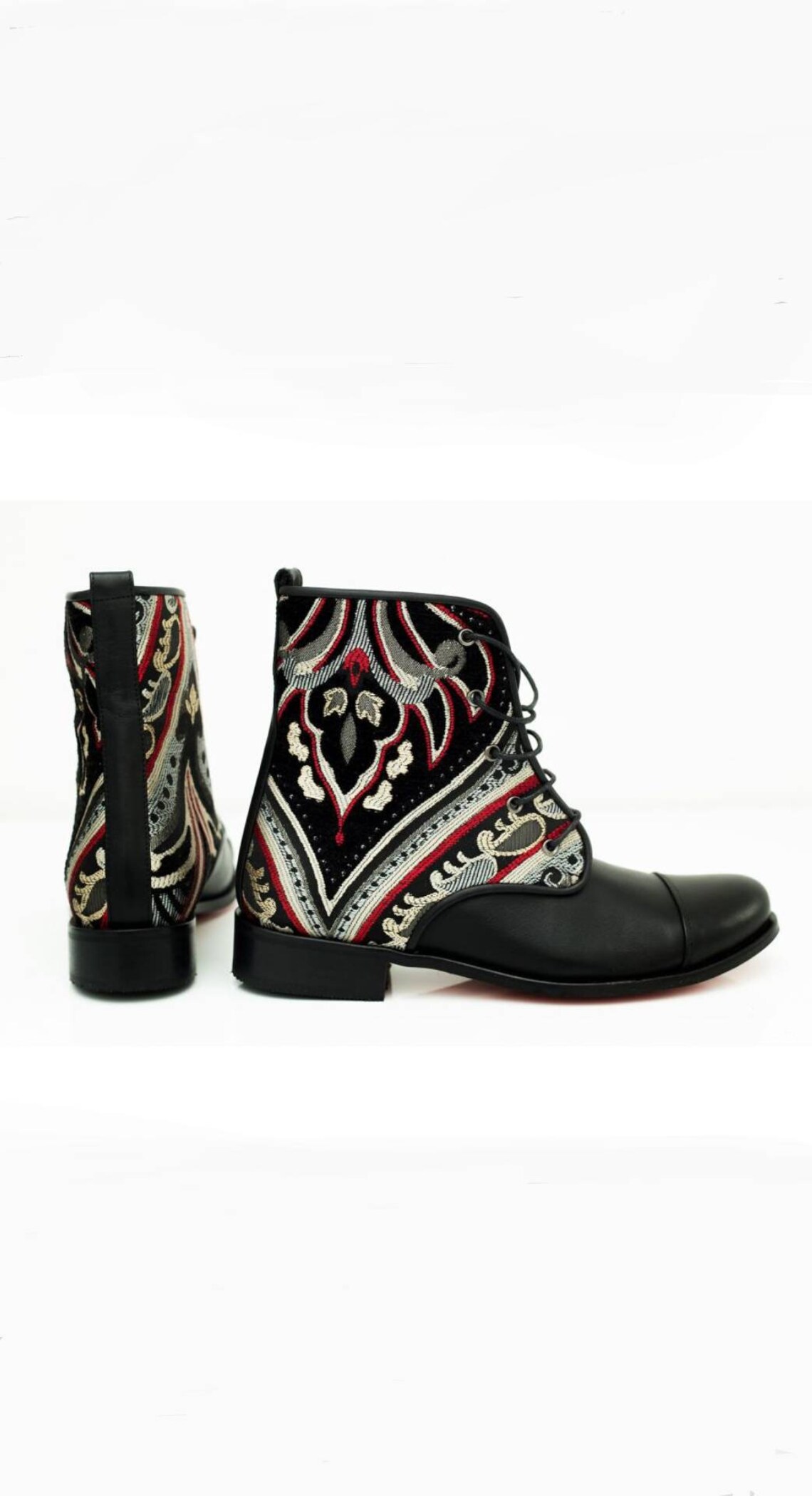 Womens Fall Boots Suzani Boots Laceup Leather Boots Oxford Etsy