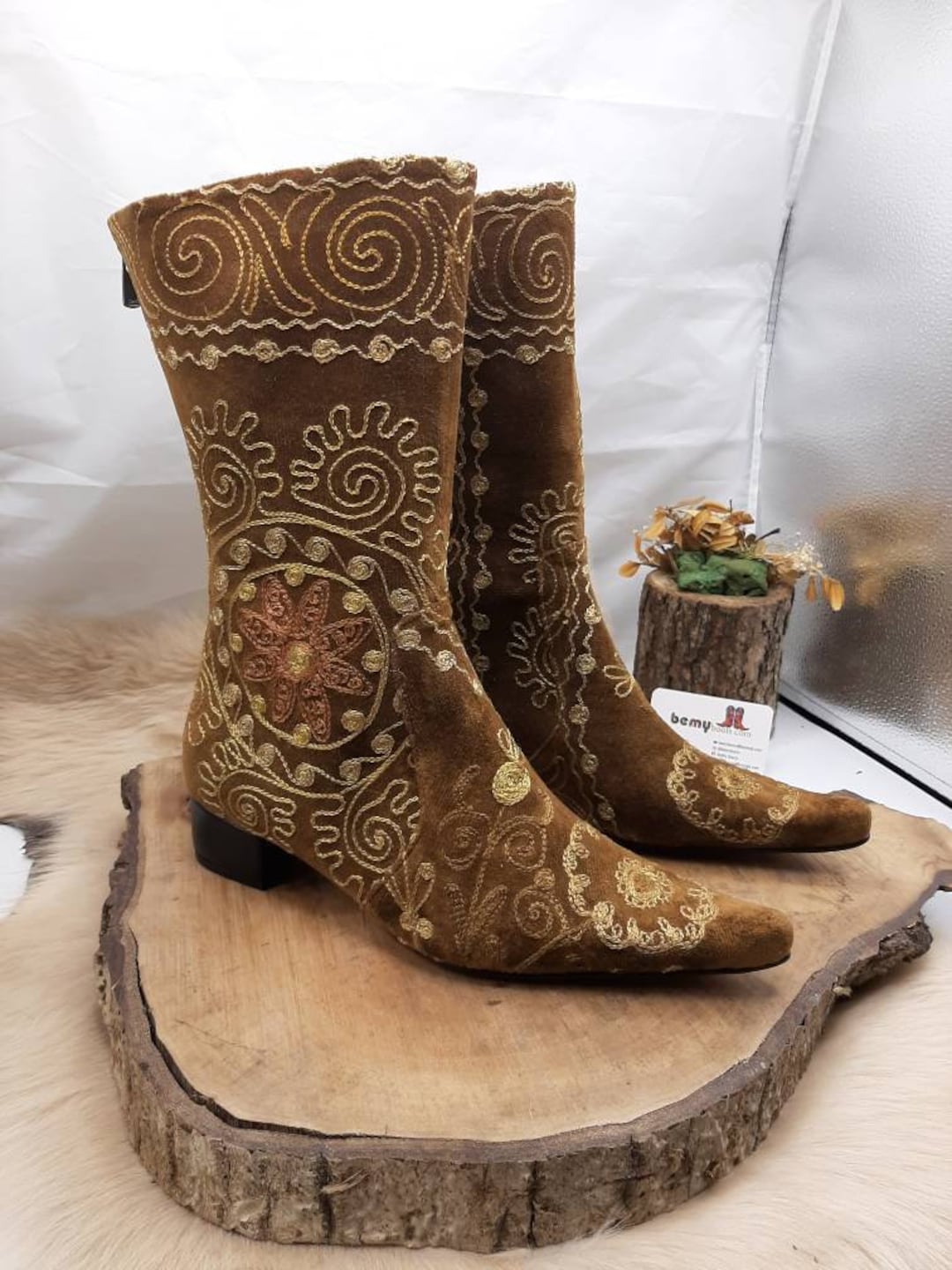 Cowboy Boots Vintage Custom Made Mid - Etsy