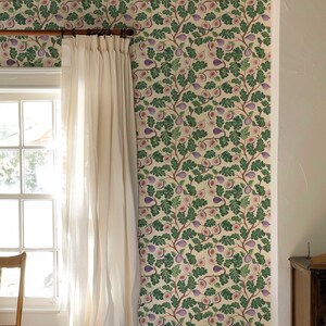 Sommer Obst Tapete Feige Abnehmbares Schälen und Stick Wandbild Botanische Blätter Wandbespannung Temporäre Wanddekoration für Boho Kinderzimmer Pv227
