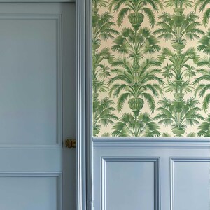 Palace Palm removable wallpaper for playroom decor