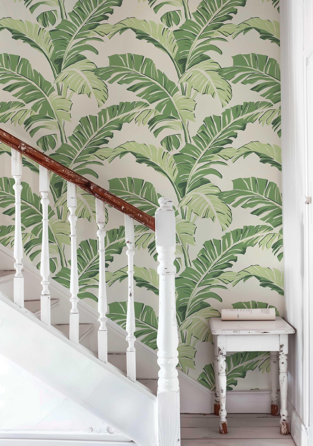 Banana Leaf Wallpaper, Tropical Leaf Peel and Stick Wall Mural NF033 - Etsy