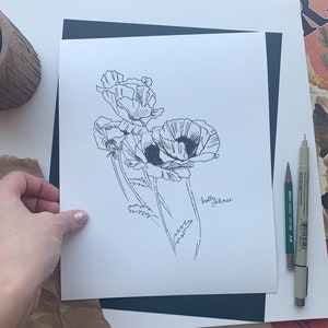 Poppies Fine Art Print, Molly Renee Art