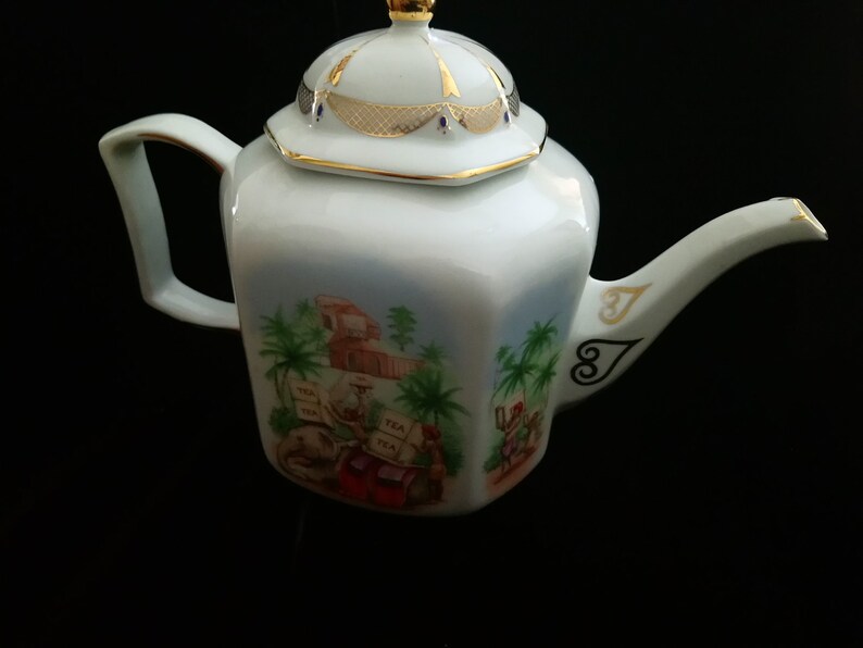The INDIAN TEMPLE TEAPOT vintage teapot from the first Teapots series by Compton and Woodhouse