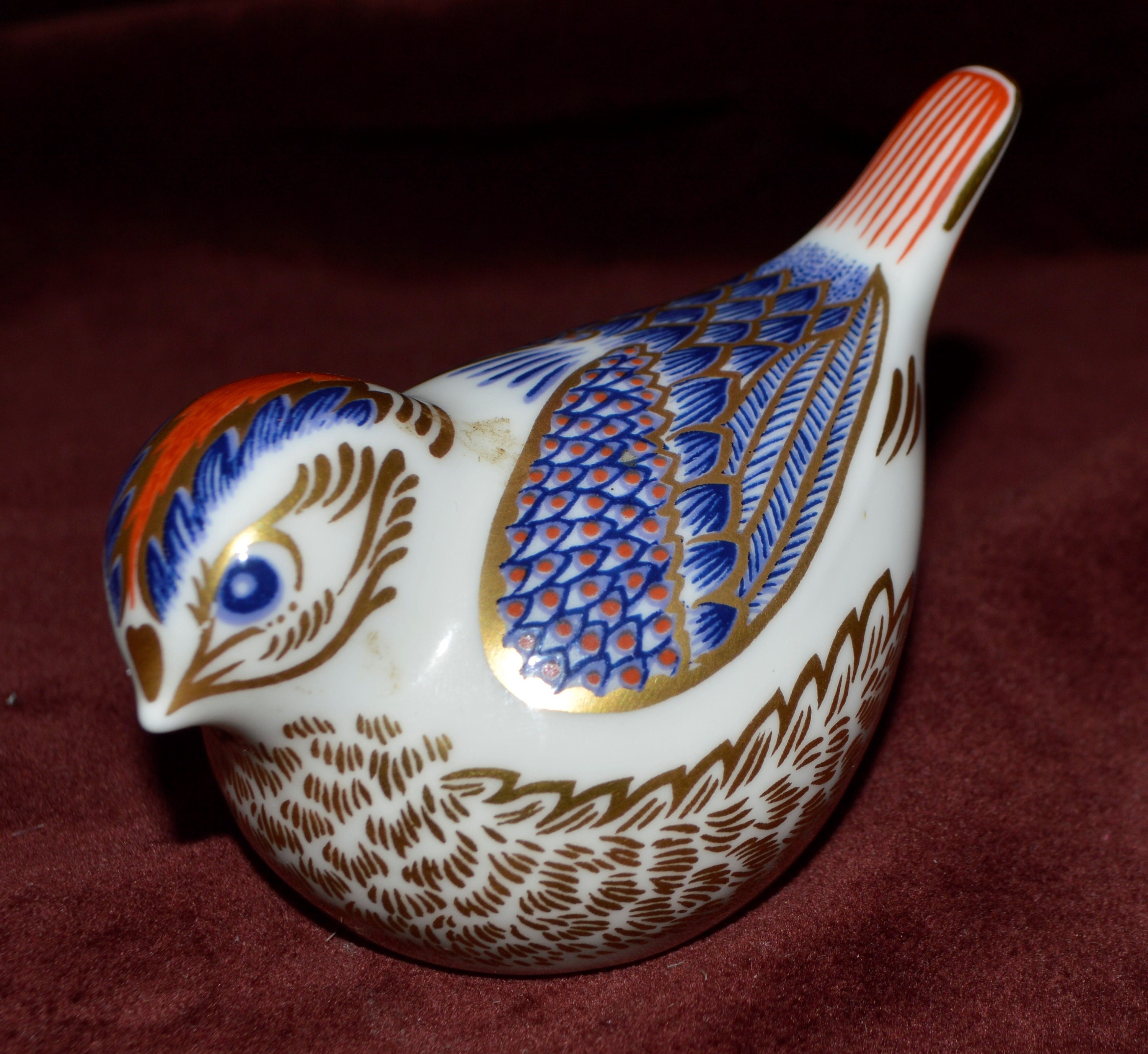 Vintage Royal Crown Derby Paperweight. Goldcrest hand Etsy