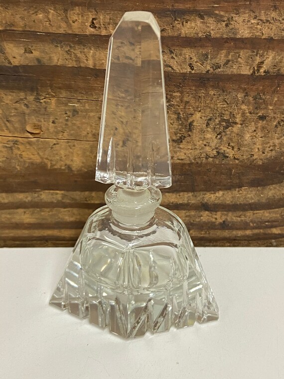 Vintage Art Deco Perfume Bottle, Vintage Cut Glass Bo… Gem