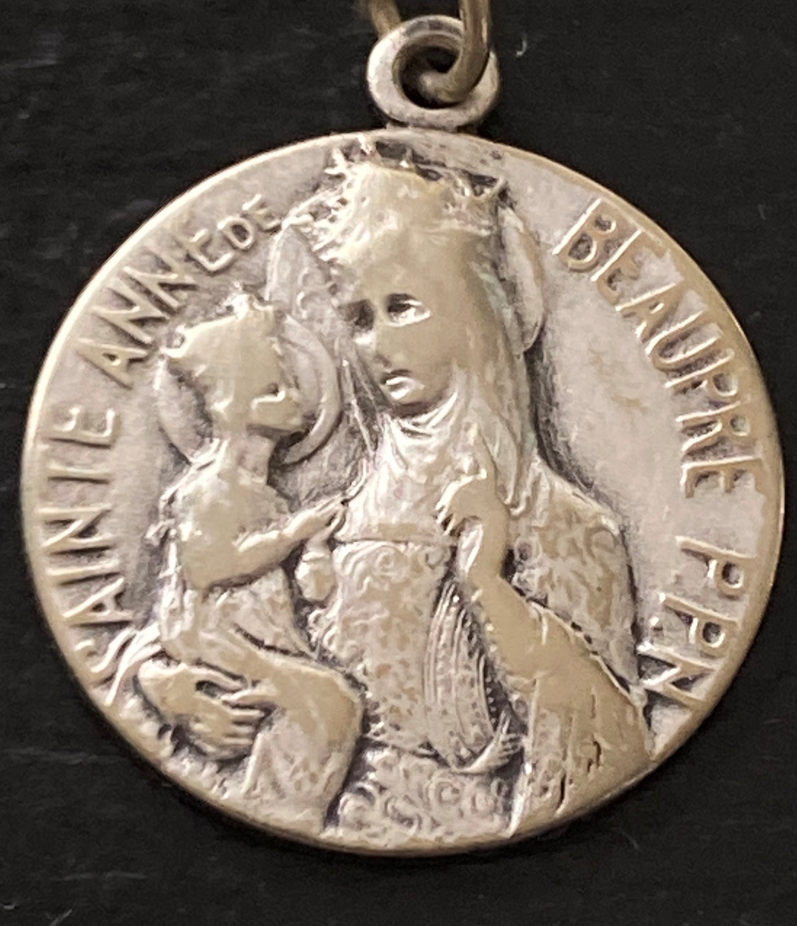 Vintage Sainte Anne de Beaupre P.P.N. Religious Medal Vintage Etsy