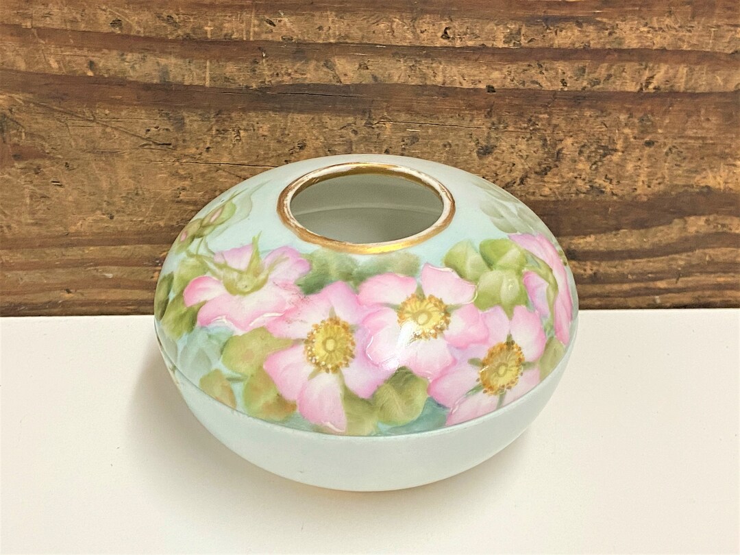 Antique Limoges T&V France Floral Hair Receiver Floral Hand Etsy