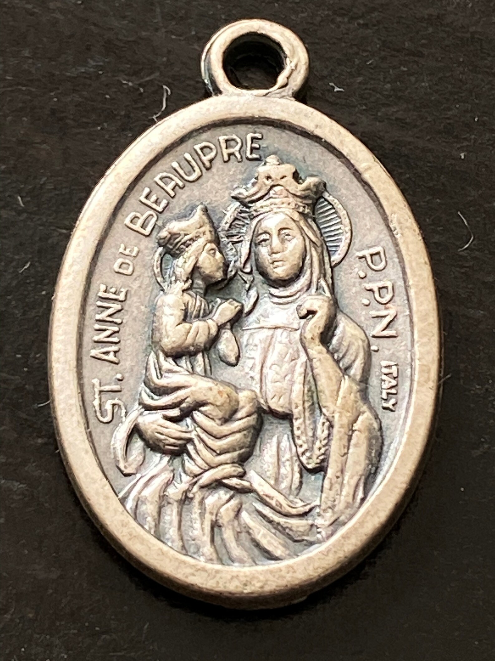 Vintage Sainte Anne De Beaupre P.P.N. Religious Medal Vintage Etsy