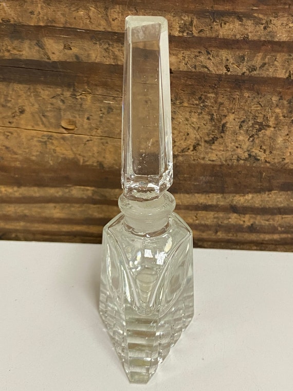 Vintage Art Deco Perfume Bottle, Vintage Cut Glass Bo… Gem