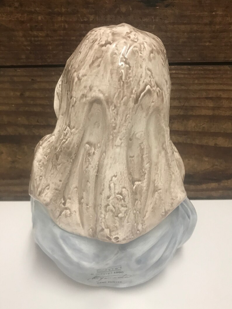 Vintage Schmid 1990 Madonna and Child Ceramic Statue by image 5
