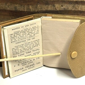 Original Antique Lehcaresor Papier Poudre Case, French Powdered Papers ...