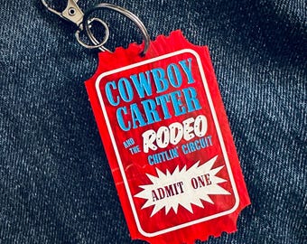 COWBOY CARTER TICKETS Keychain (original)