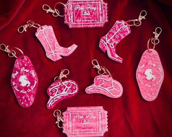 Colección de llaveros PINK PONY CLUB
