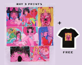 Pink Party 8x10" Prints (Pack of 3) + FREE Paragon T-shirt