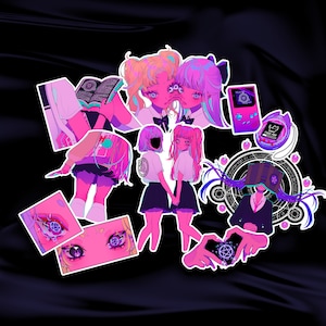 BUNDLE Cybereyed Magical Girls Vol.1 HOLOGRAPHIC Stickers